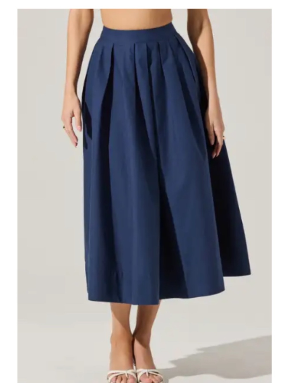 (NWT) ASTR the Label Poplin Midi Skirt